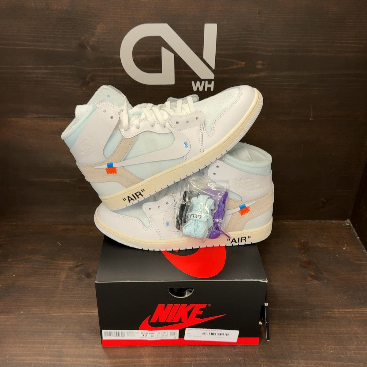 Jordan 1 Retro High Off-White Alaska - Image 1