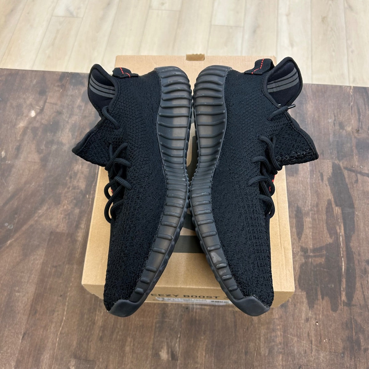 adidas Yeezy Boost 350 V2 Black Red - Image 3