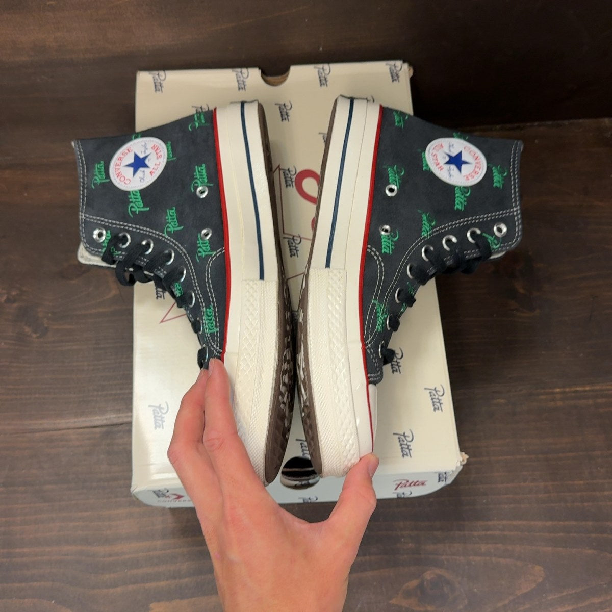 Converse Chuck 70 Hi Patta Mini Logo Pack Black Size 9 (Pre-Owned) - Image 4