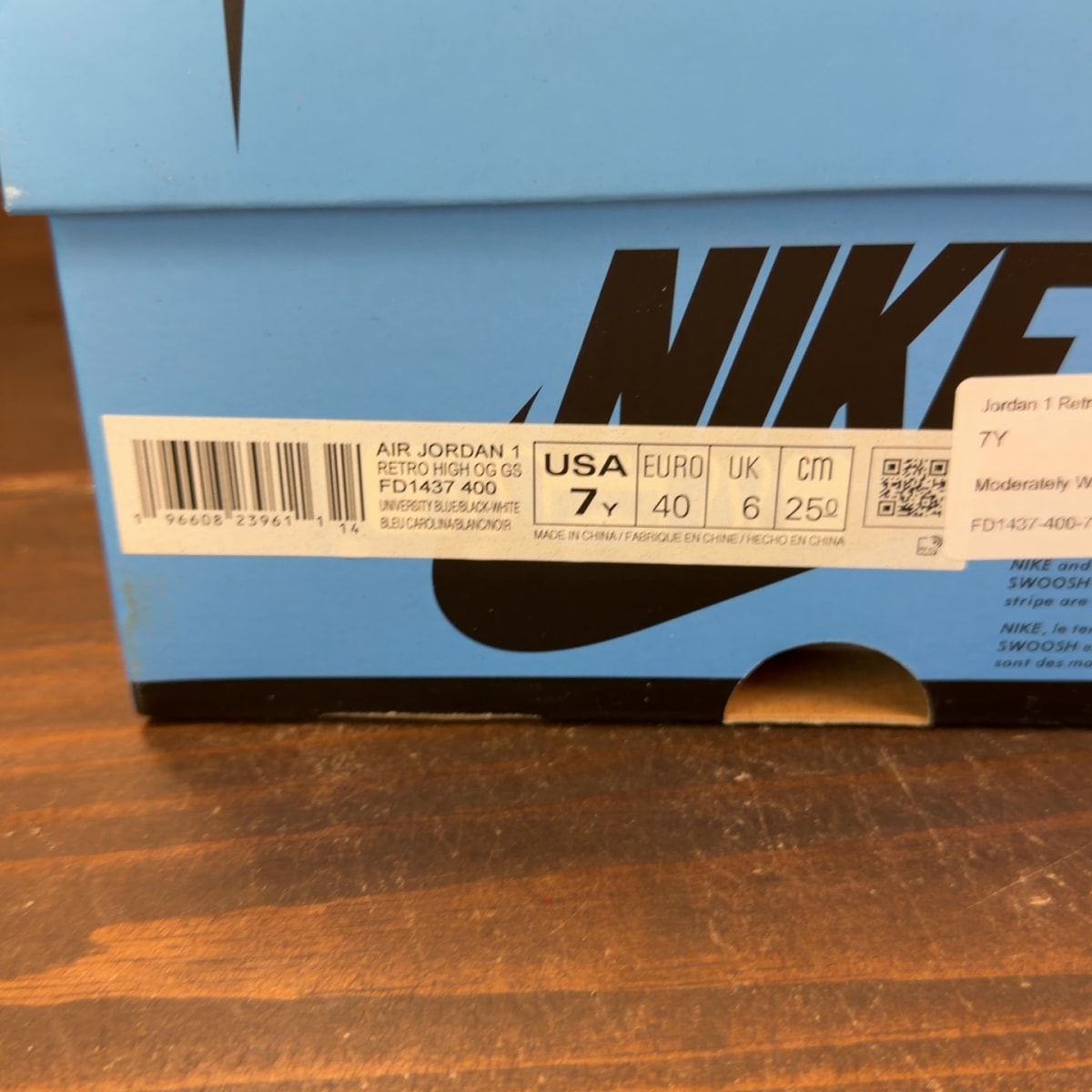 Jordan 1 Retro High OG UNC Toe (GS) - Image 8