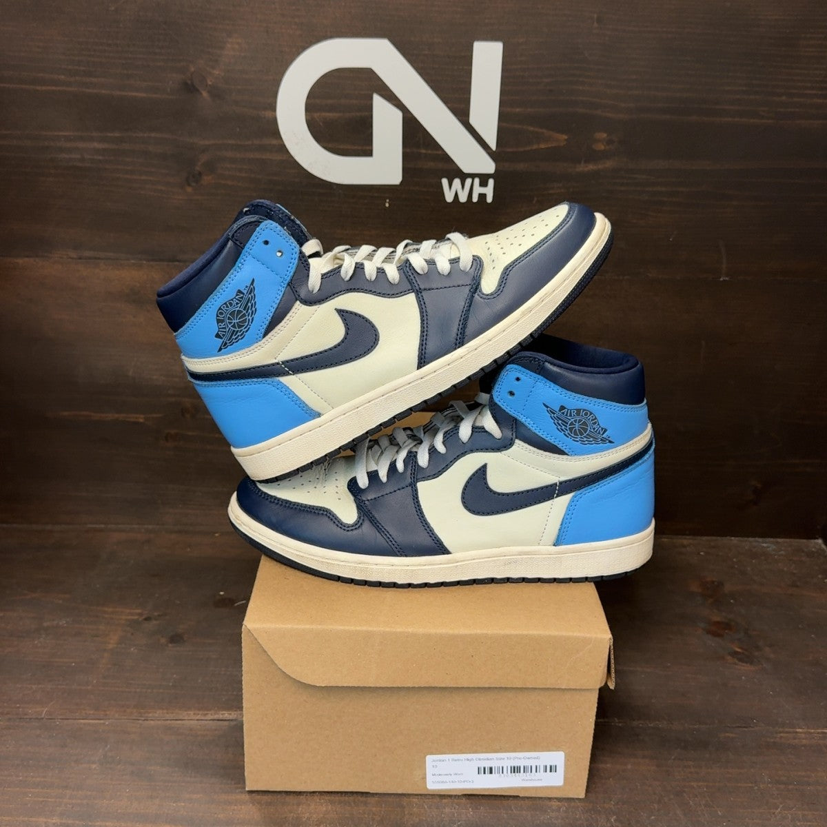 Jordan 1 Retro High Obsidian Size 10 (Pre-Owned) - Image 1