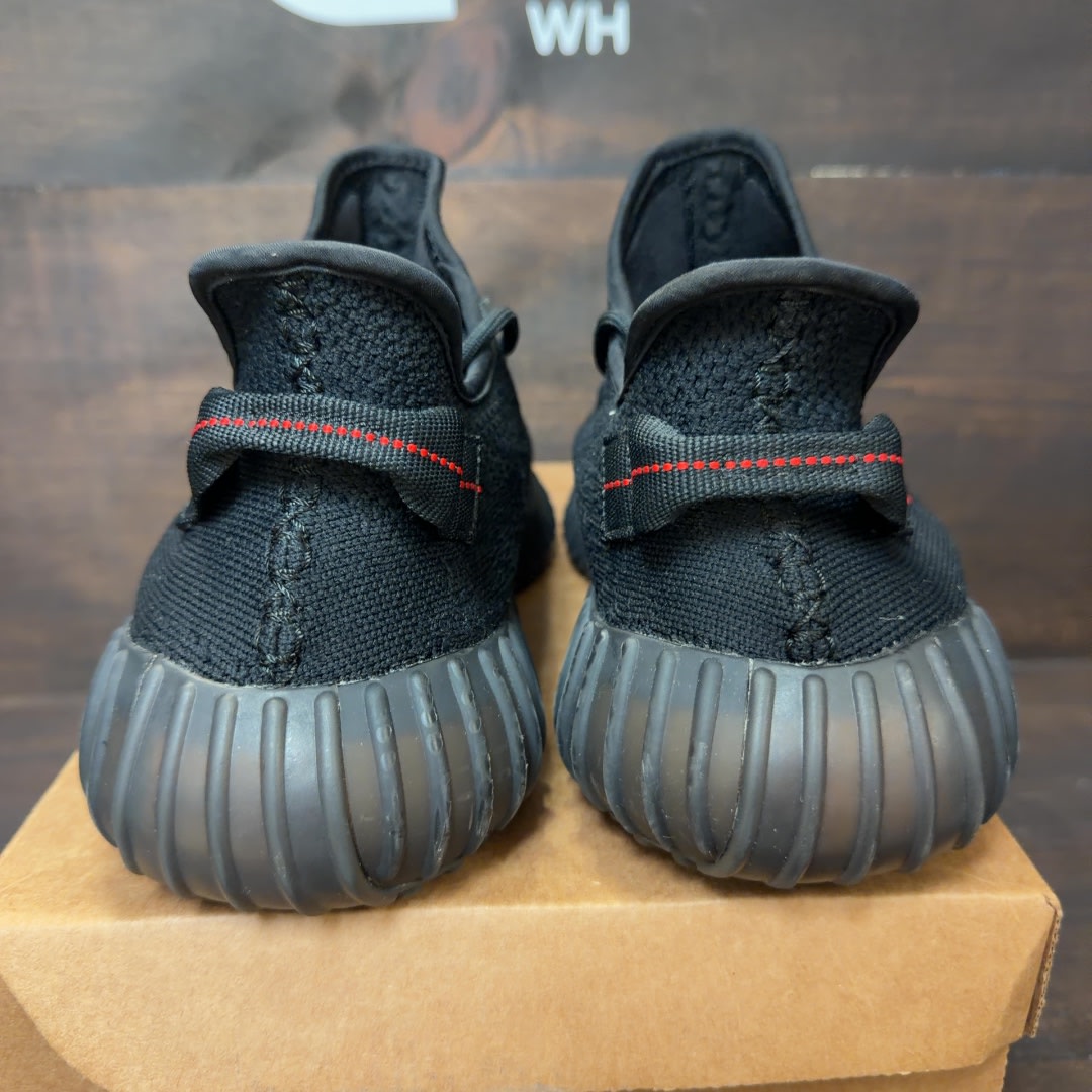 adidas Yeezy Boost 350 V2 Black Red Size 13 (Pre-Owned) - Image 4