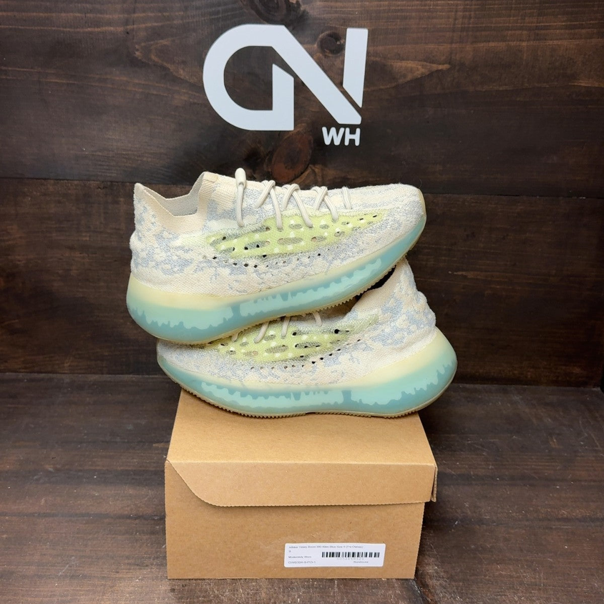 adidas Yeezy Boost 380 Alien Blue Size 9 (Pre-Owned) - Image 1
