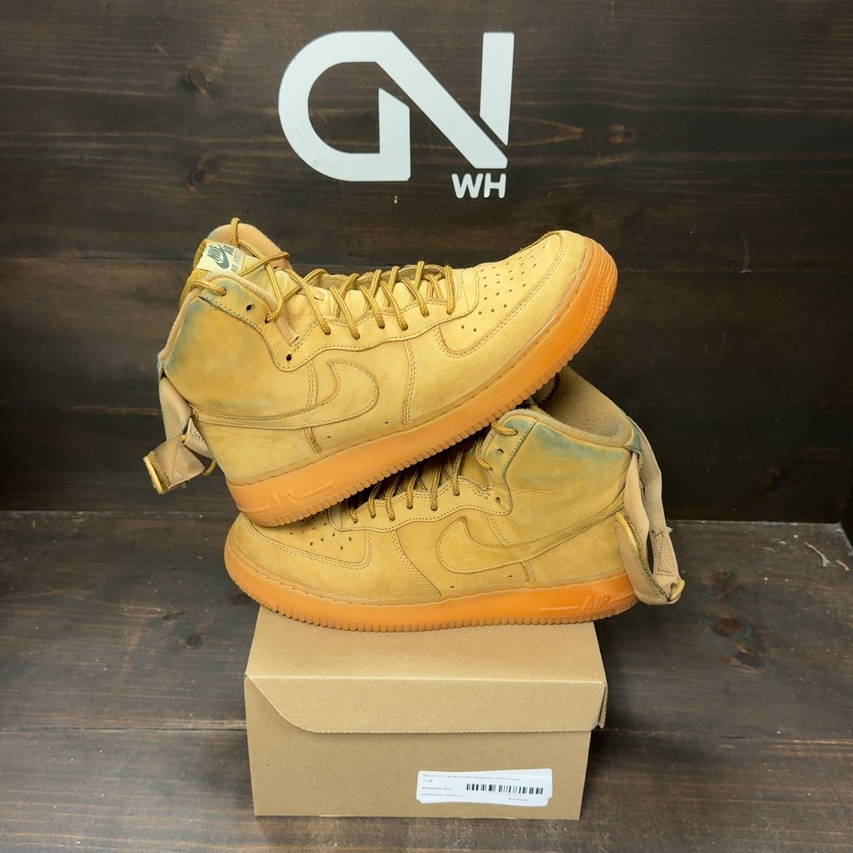 Nike Air Force 1 High Wheat (2016) (Women's) Size 11W (Pre-Owned) - front
