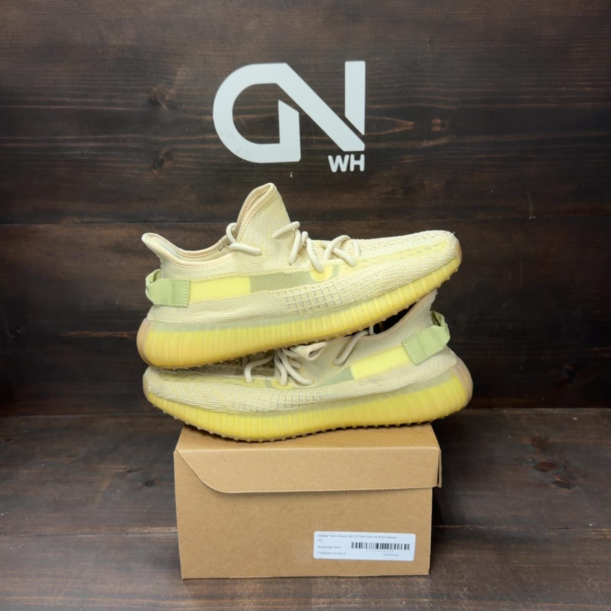 adidas Yeezy Boost 350 V2 Flax Size 10 (Pre-Owned) - front