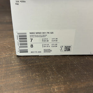 Nike Mind 001 Flyknit Slide Hyper Royal Black - Image 7