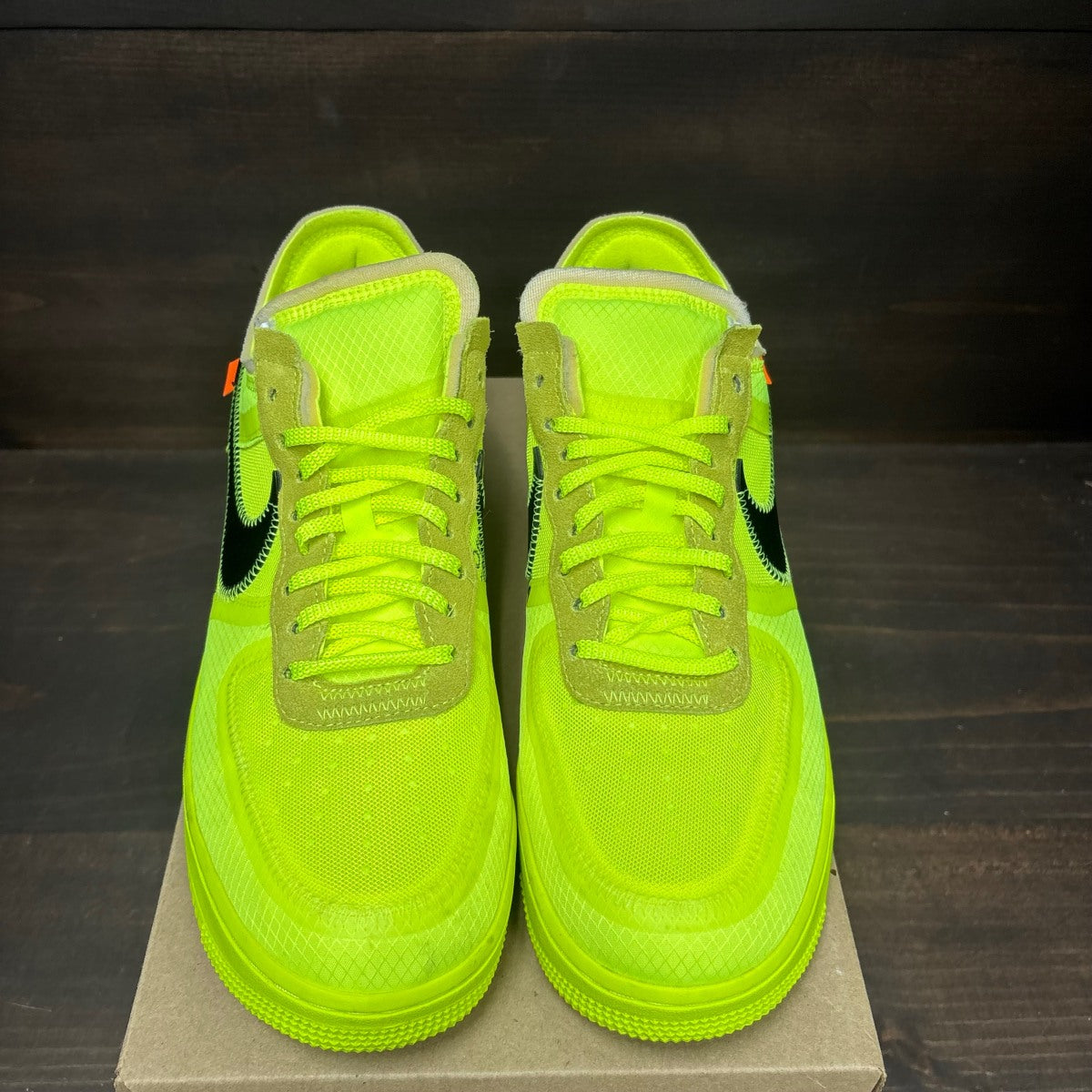 Nike Air Force 1 Low Off-White Volt Size 11 (Pre-Owned) - Image 3
