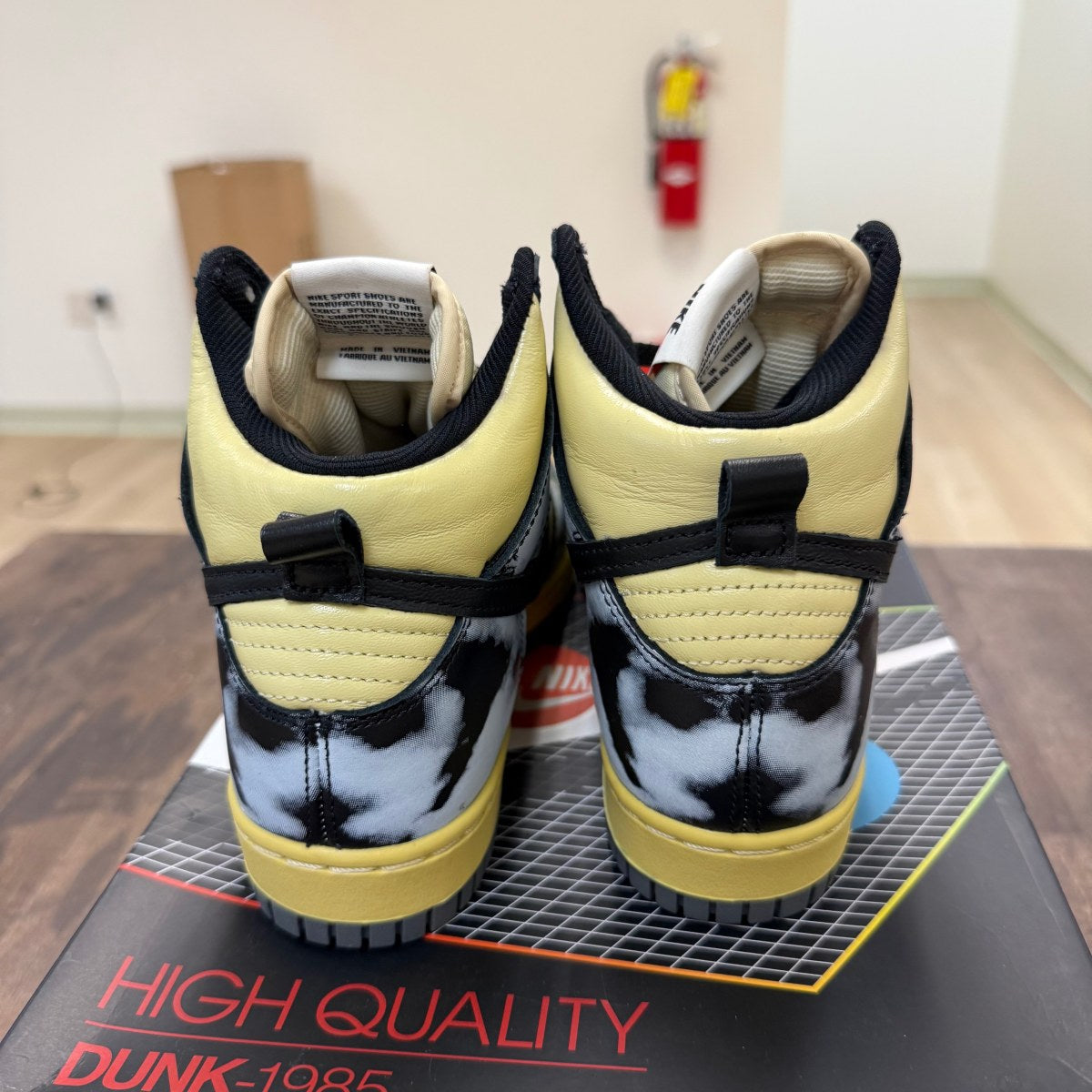 Nike Dunk High 1985 Black Acid Wash - Image 3
