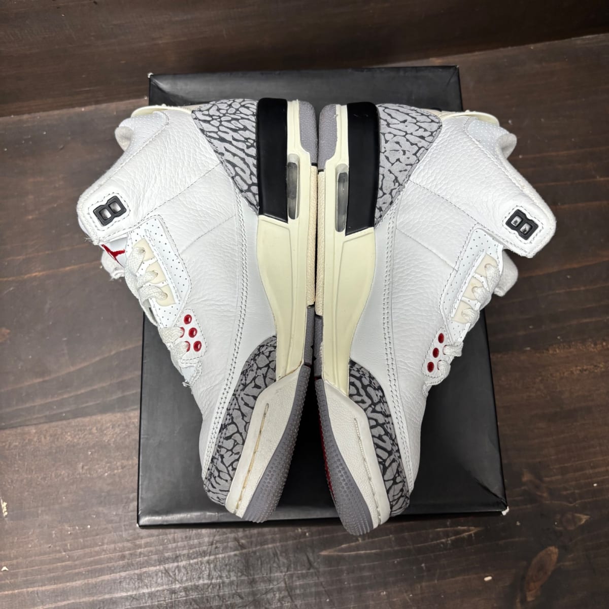 Jordan 3 Retro White Cement Reimagined (GS) Size 5Y (Pre-Owned) - tag