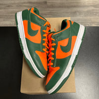 Nike Dunk Low Miami Hurricane (Used;no box)