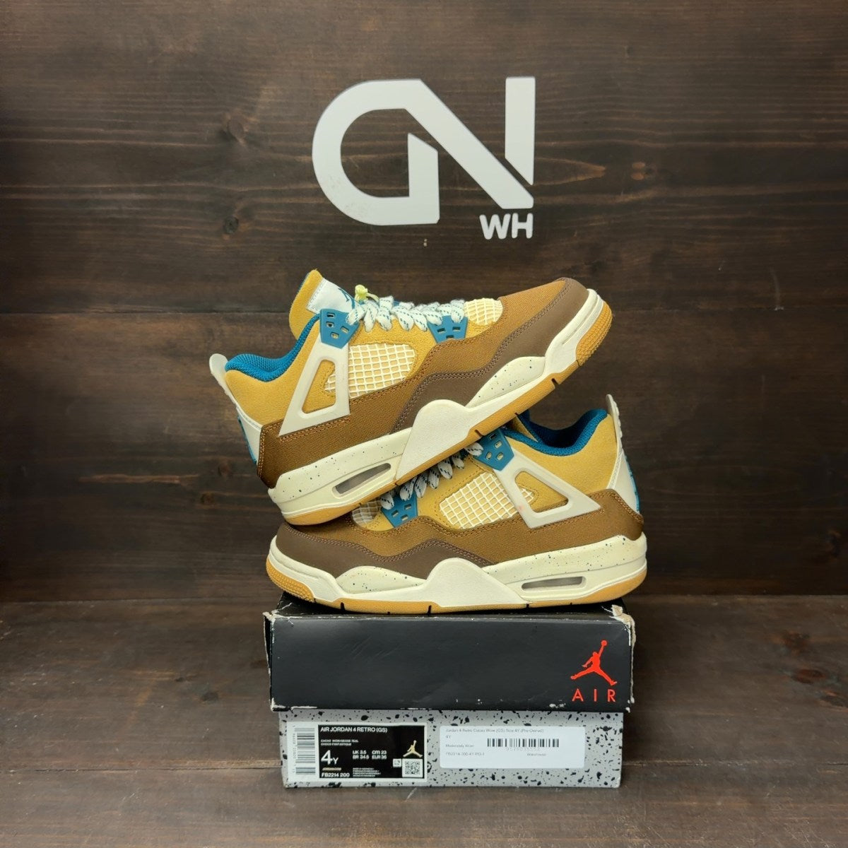 Jordan 4 Retro Cacao Wow (GS) - Image 1
