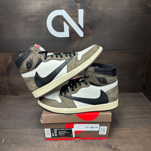 Jordan 1 Retro High OG SP Travis Scott Mocha Size 10.5 (Pre-Owned) - Image 1