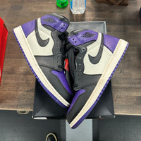 Court Purple Jordan 1 High (USED, Replacement Box)