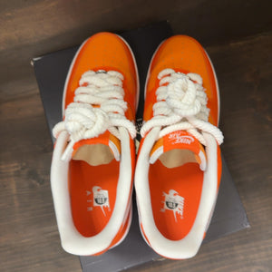 Nike Air Force 1 Low '07 Orange White Patent - Image 5