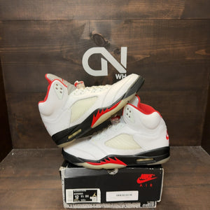 Jordan 5 Retro Fire Red Silver Tongue (2020) - Image 1