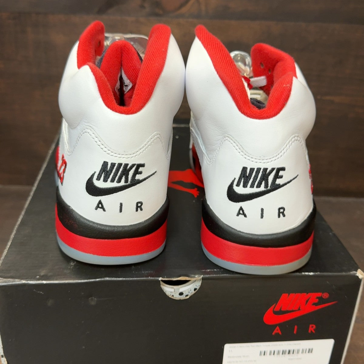 Jordan 5 Retro Fire Red Black Tongue (2025) - Image 5