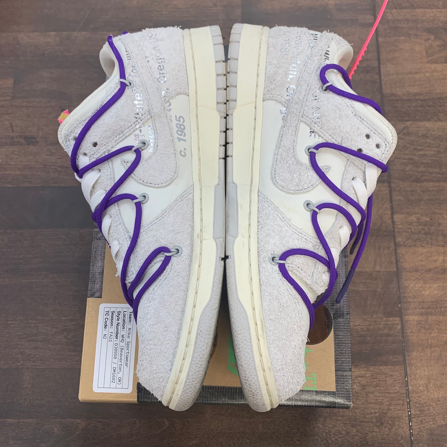 Nike Off White Dunk Low Lot 15 (USED)