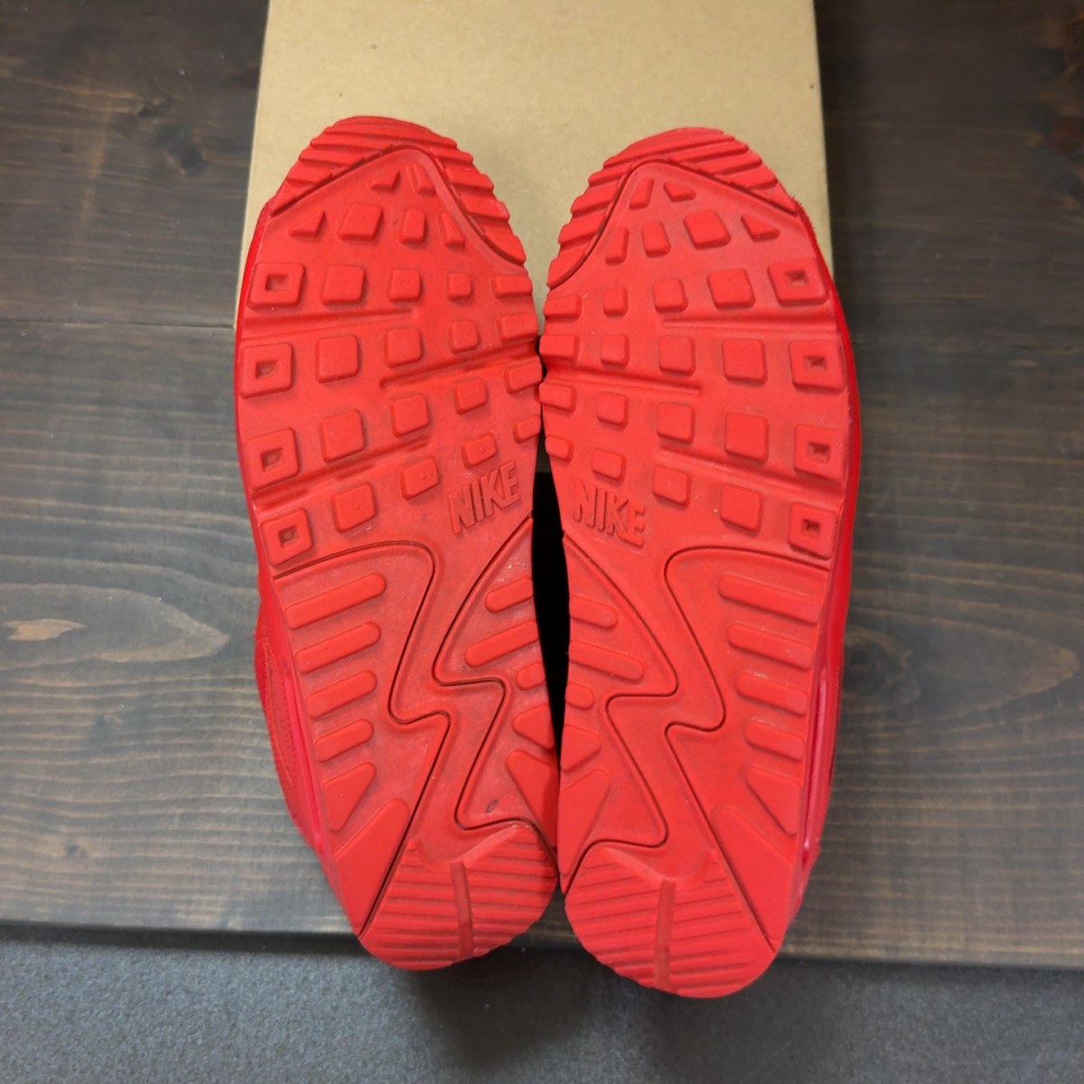 Nike Air Max 90 Triple Red (2020) Size 10.5 (Pre-Owned) - Image 7