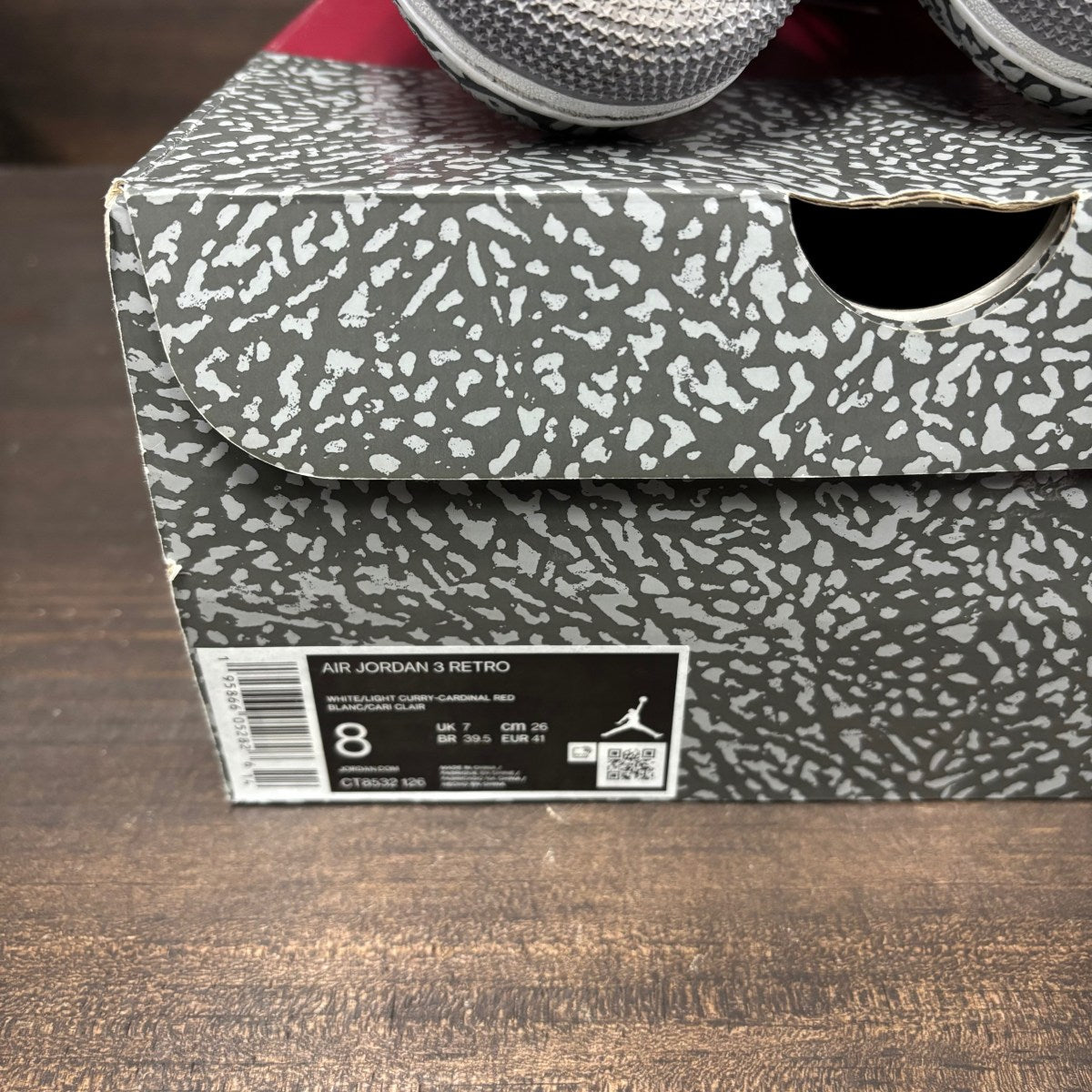 Jordan 3 Retro Cardinal Red - Image 7