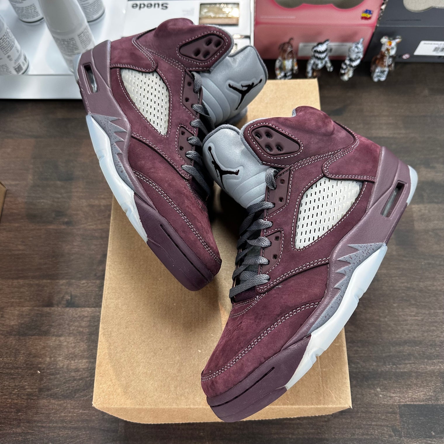 Burgundy Jordan 5 (USED,No Box)