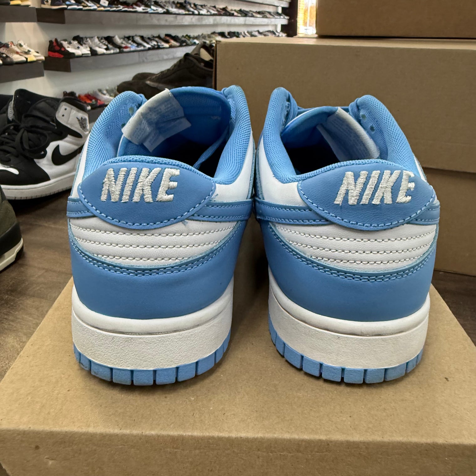 UNC Nike Dunk Low (USED, No Box)