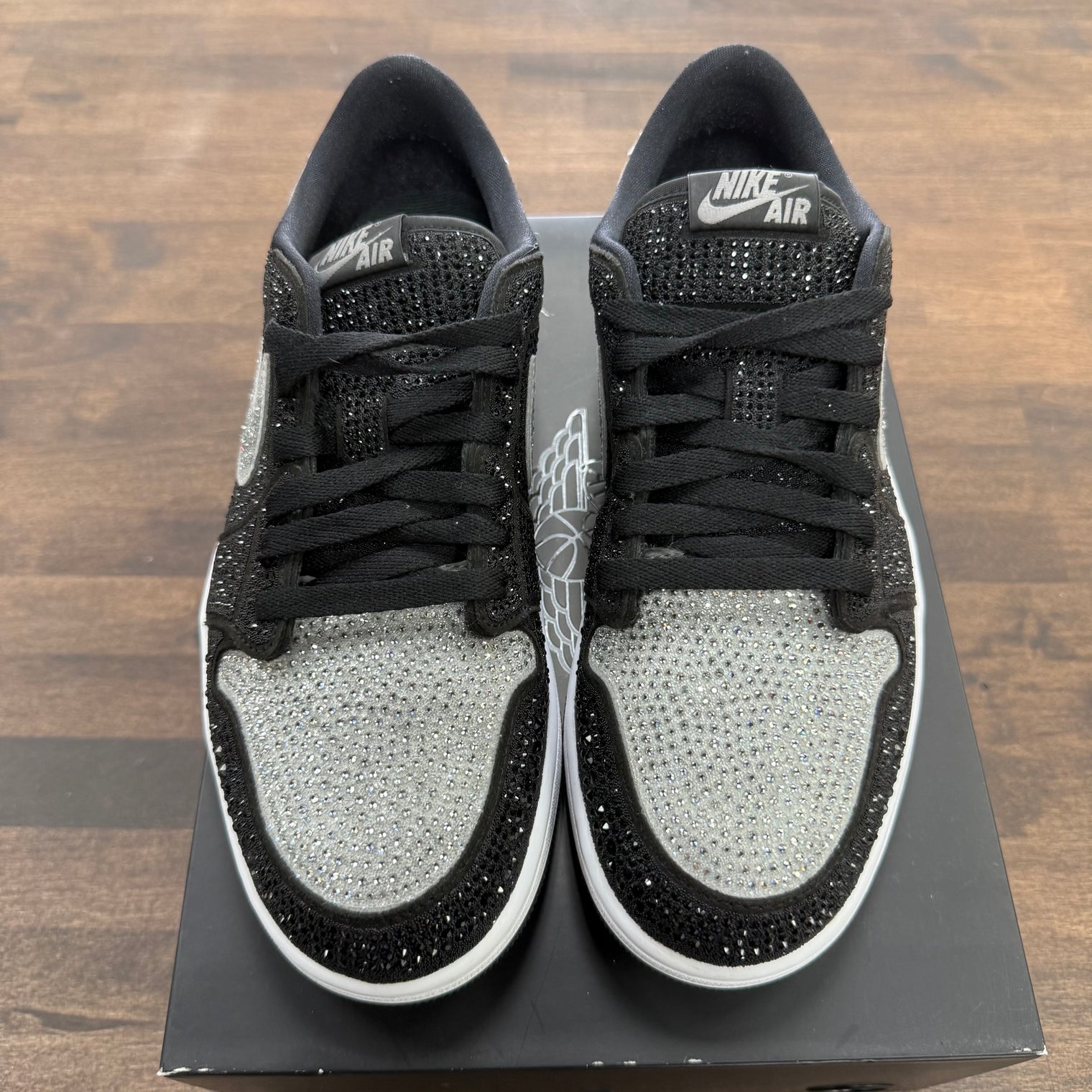 Swarovski Stealth Jordan 1 Retro Low OG (W) (USED)
