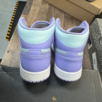 Purple Aqua Jordan 1 Mid (USED)
