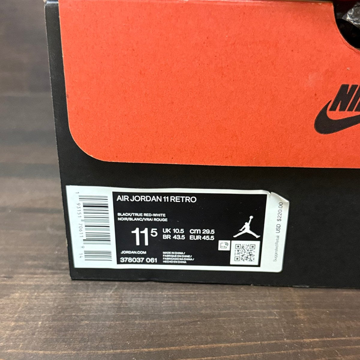 Jordan 11 Retro Playoffs Bred (2019) - Image 6