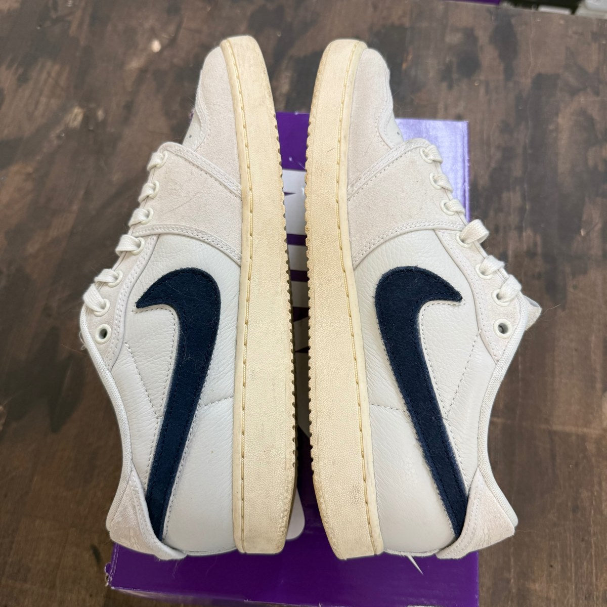 Jordan 1 Retro AJKO Low SP Union Sail Leather Size 9.5 (Pre-Owned) - Image 4