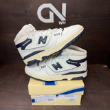 New Balance 650R Aime Leon Dore White Navy - Image 1