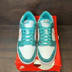 Nike Dunk Low Snakeskin Washed Teal Bleached Coral - Image 3