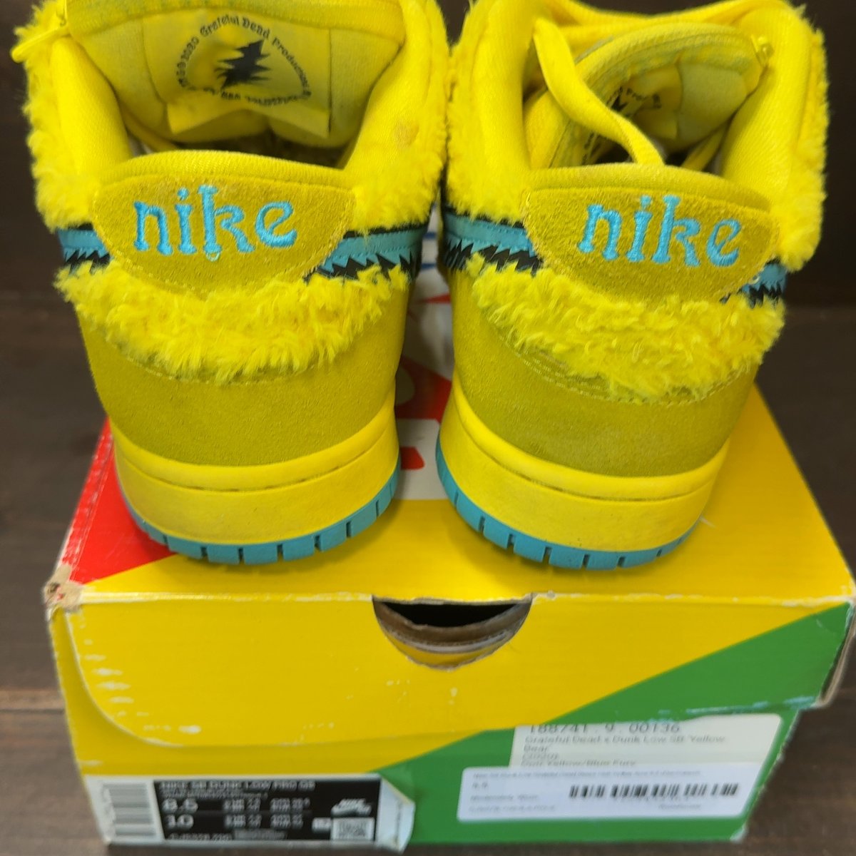 Nike SB Dunk Low Grateful Dead Bears Opti Yellow Size 8.5 (Pre-Owned) - aux