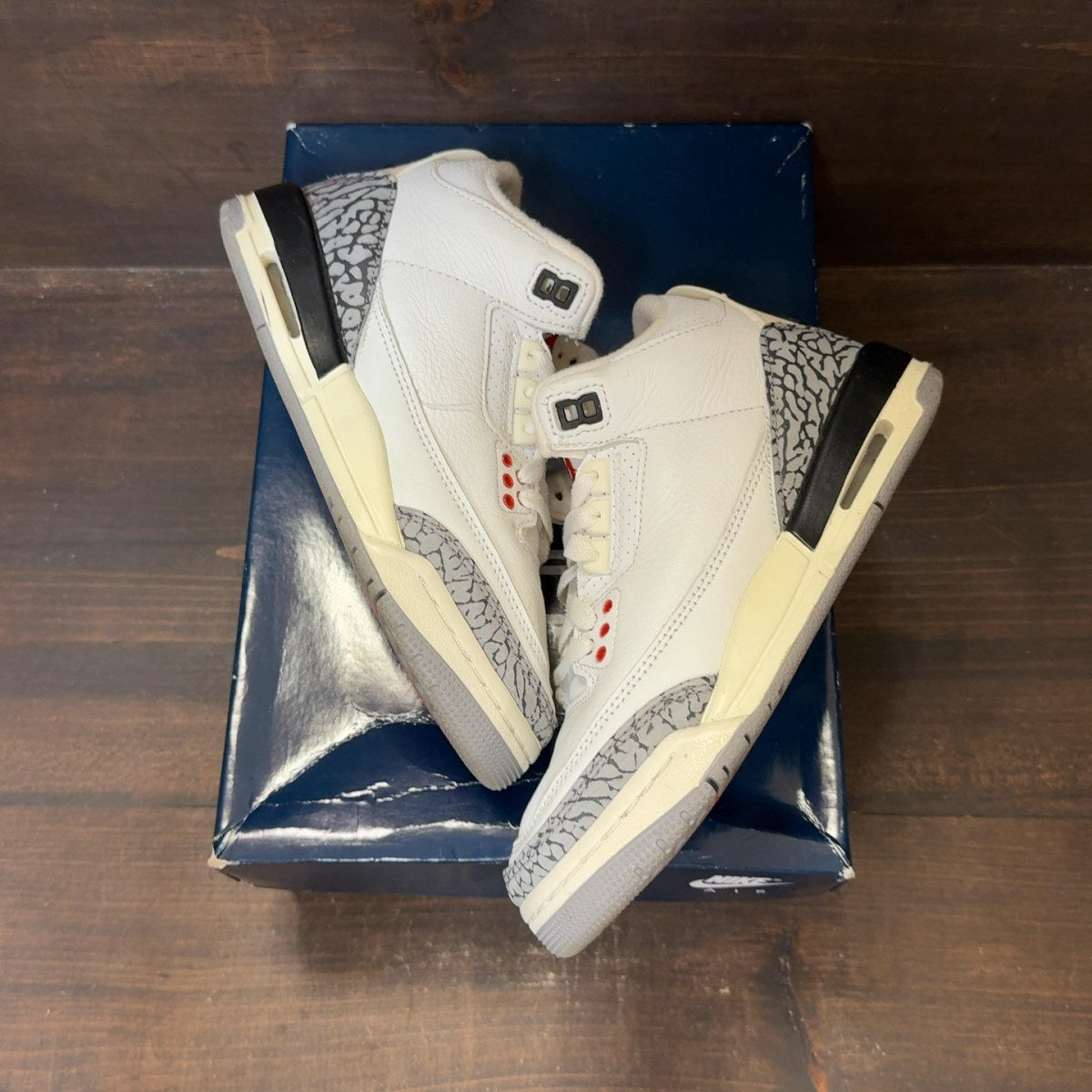 Jordan 3 Retro White Cement Reimagined (GS) Size 4Y (Pre-Owned) - Image 2