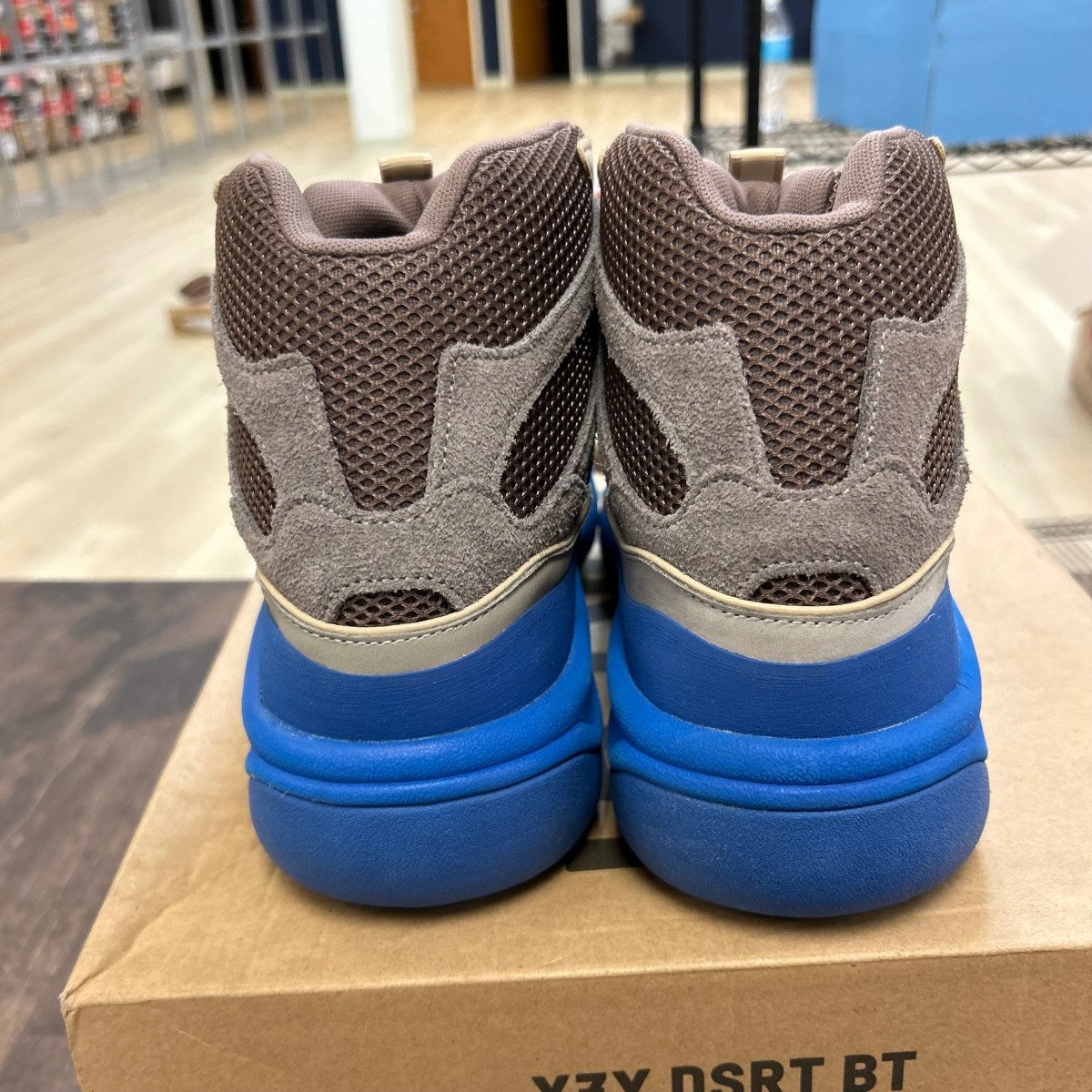 adidas Yeezy Desert Boot Taupe Blue - Image 4