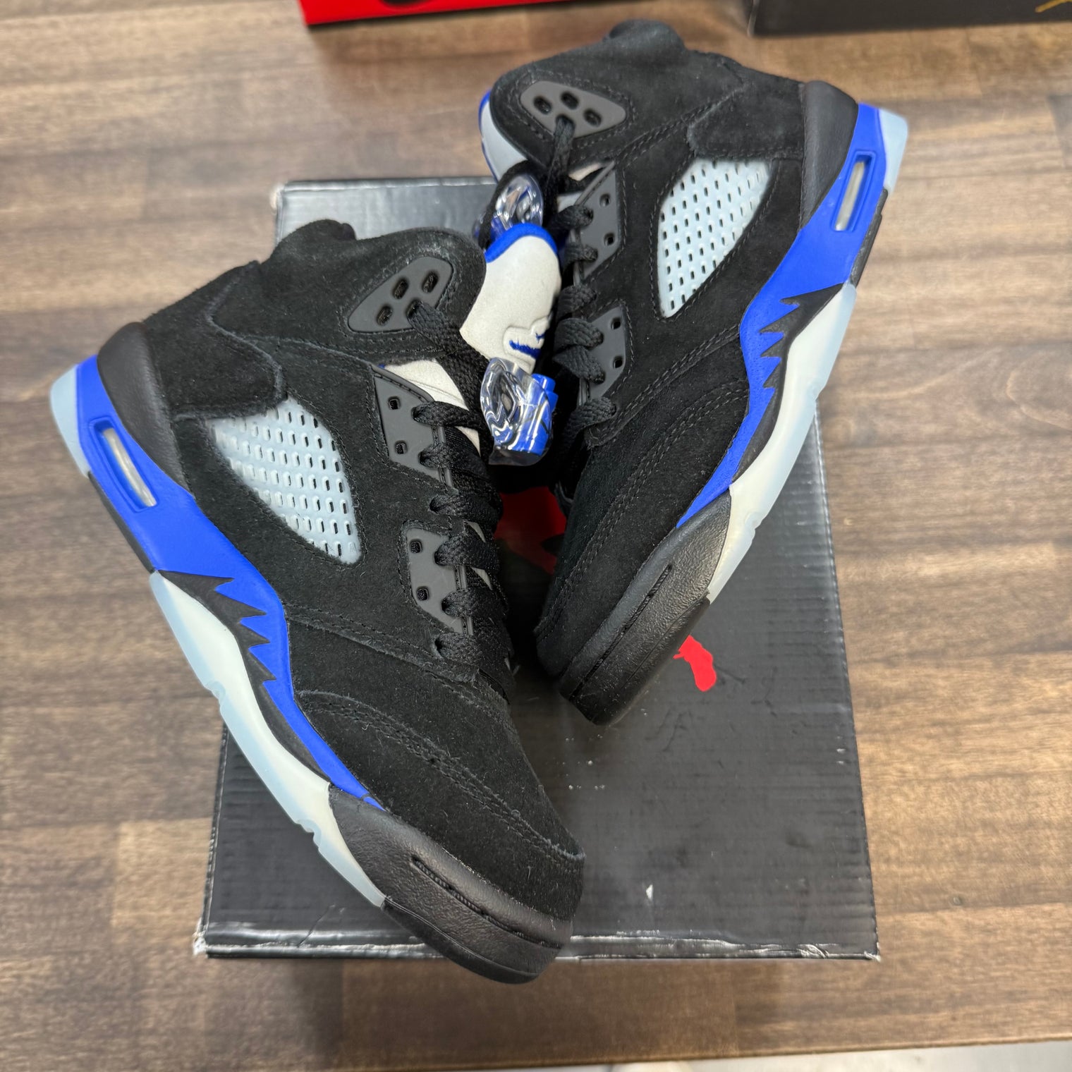 Racer Blue Jordan 5 (GS) (Lightly worn)