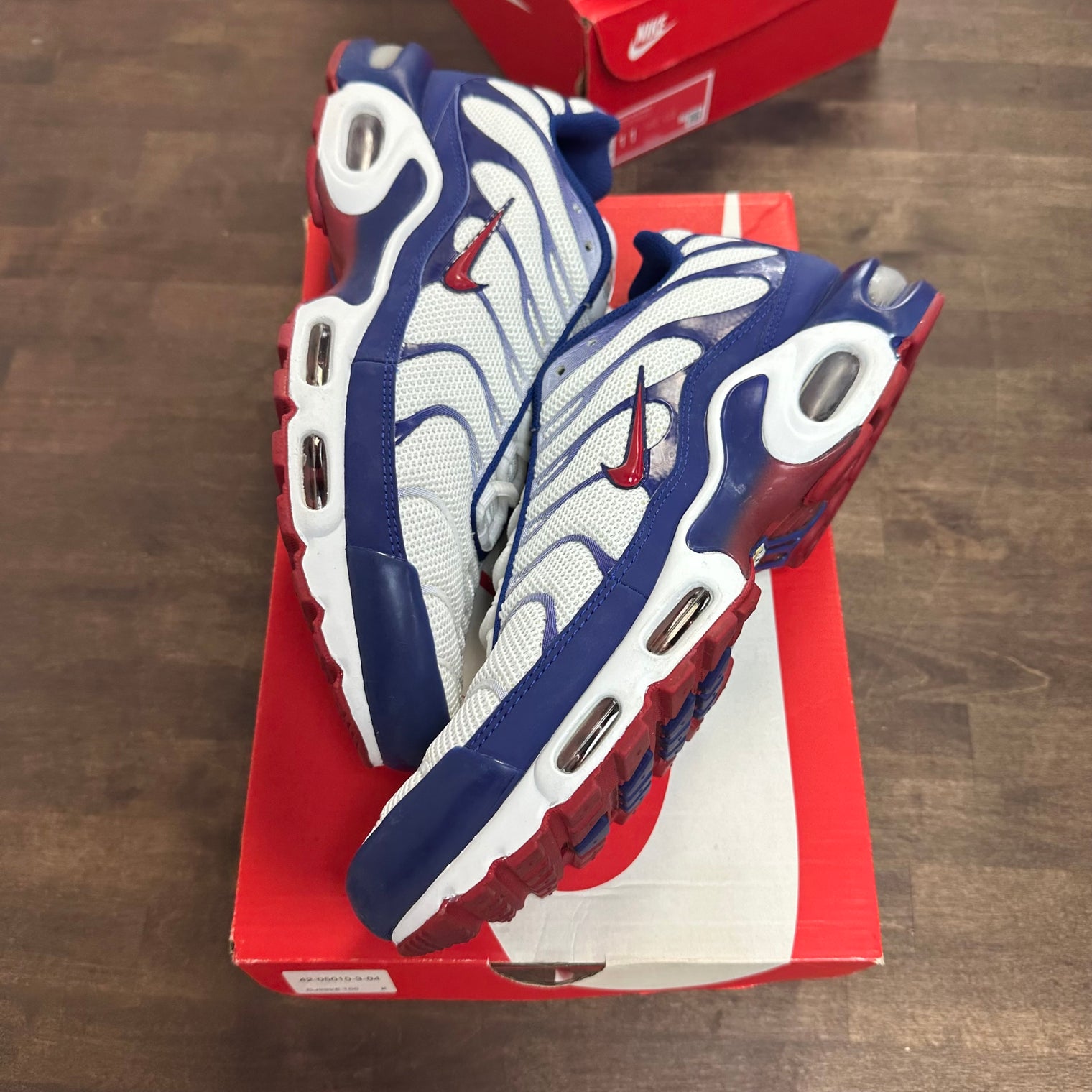 White Red Blue Air Max Plus (Used)