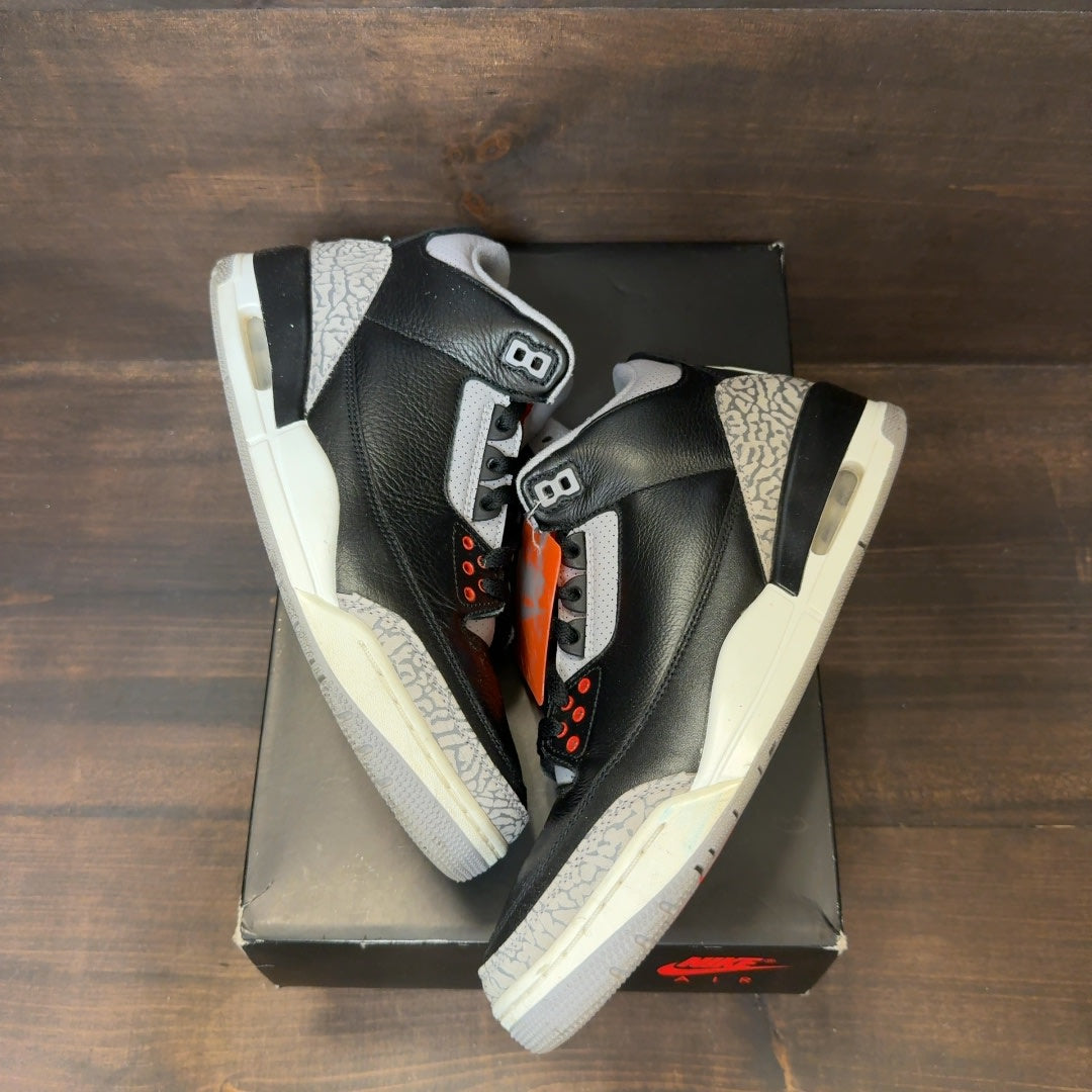 Jordan 3 Retro OG Black Cement (2024) Size 9.5 (Pre-Owned)