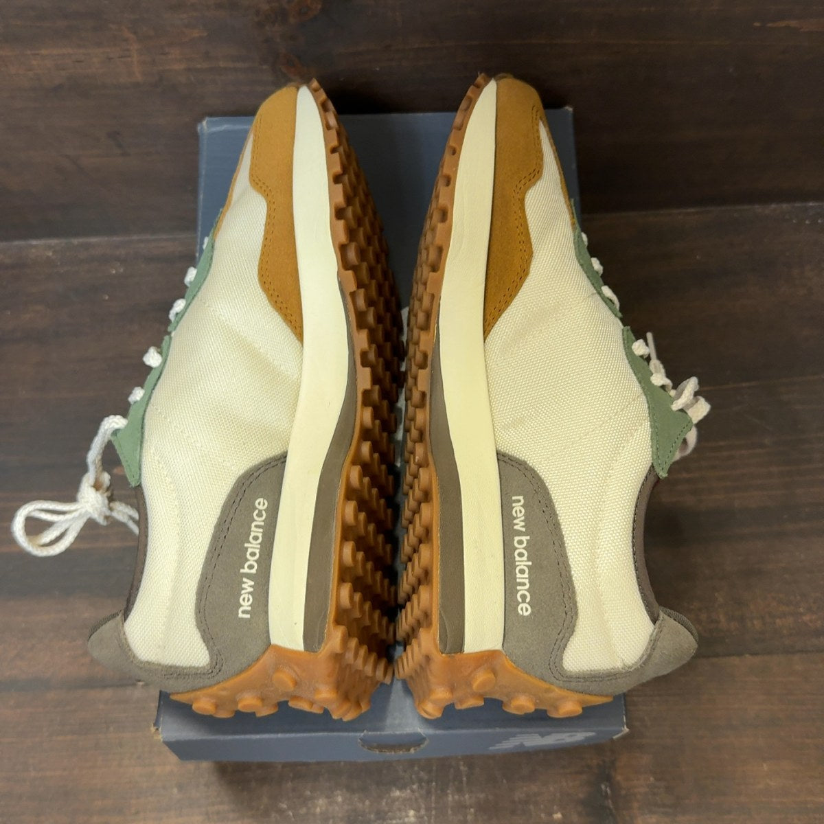 New Balance 327 Winter Wheat Brown Green (Women's) Size 9W (Pre-Owned) - Image 6