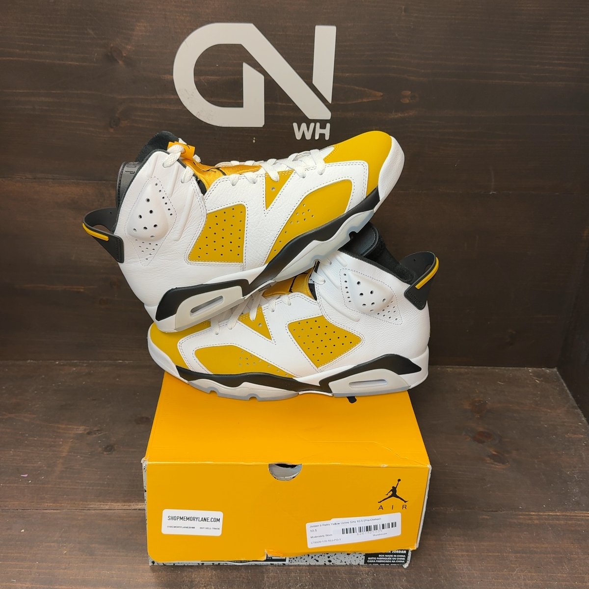 Jordan 6 Retro Yellow Ochre Size 10.5 (Pre-Owned) - front