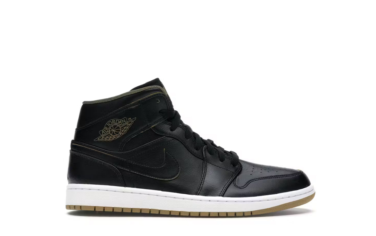 Black Metallic Gold Jordan 1 Retro Mid