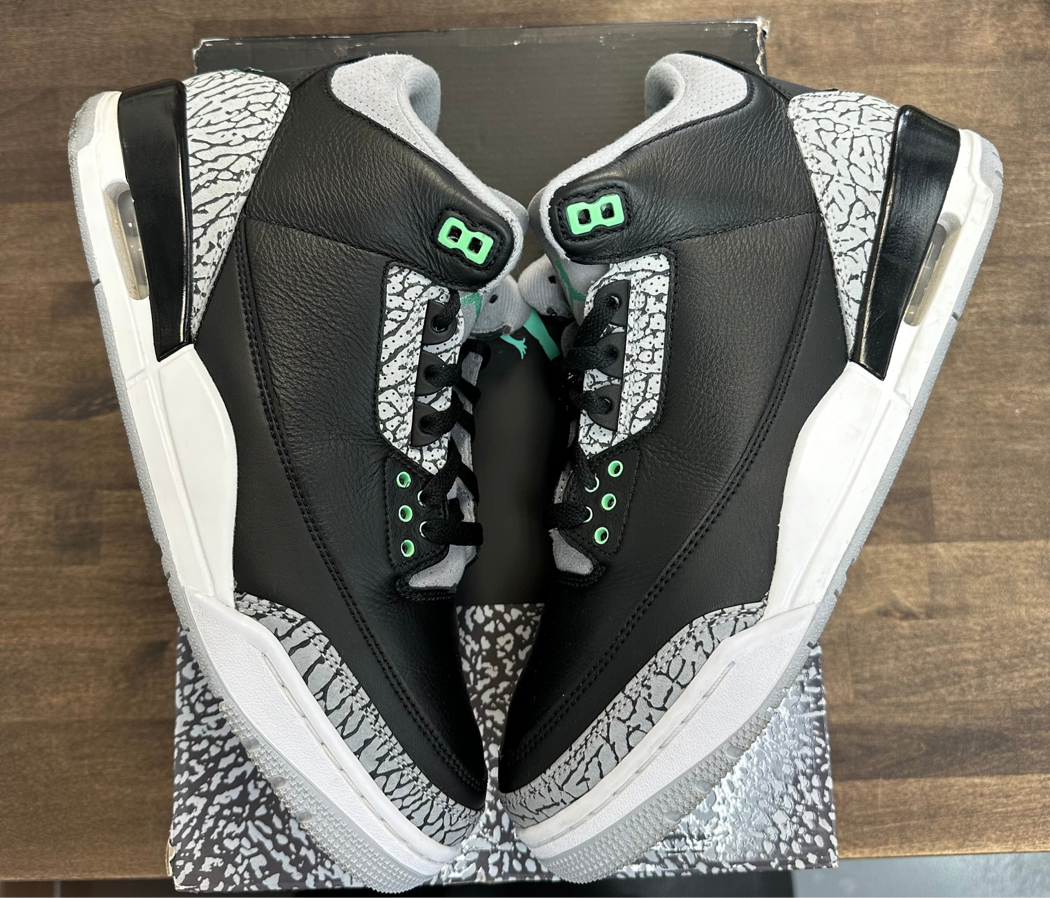 Green Glow Jordan 3 (USED)