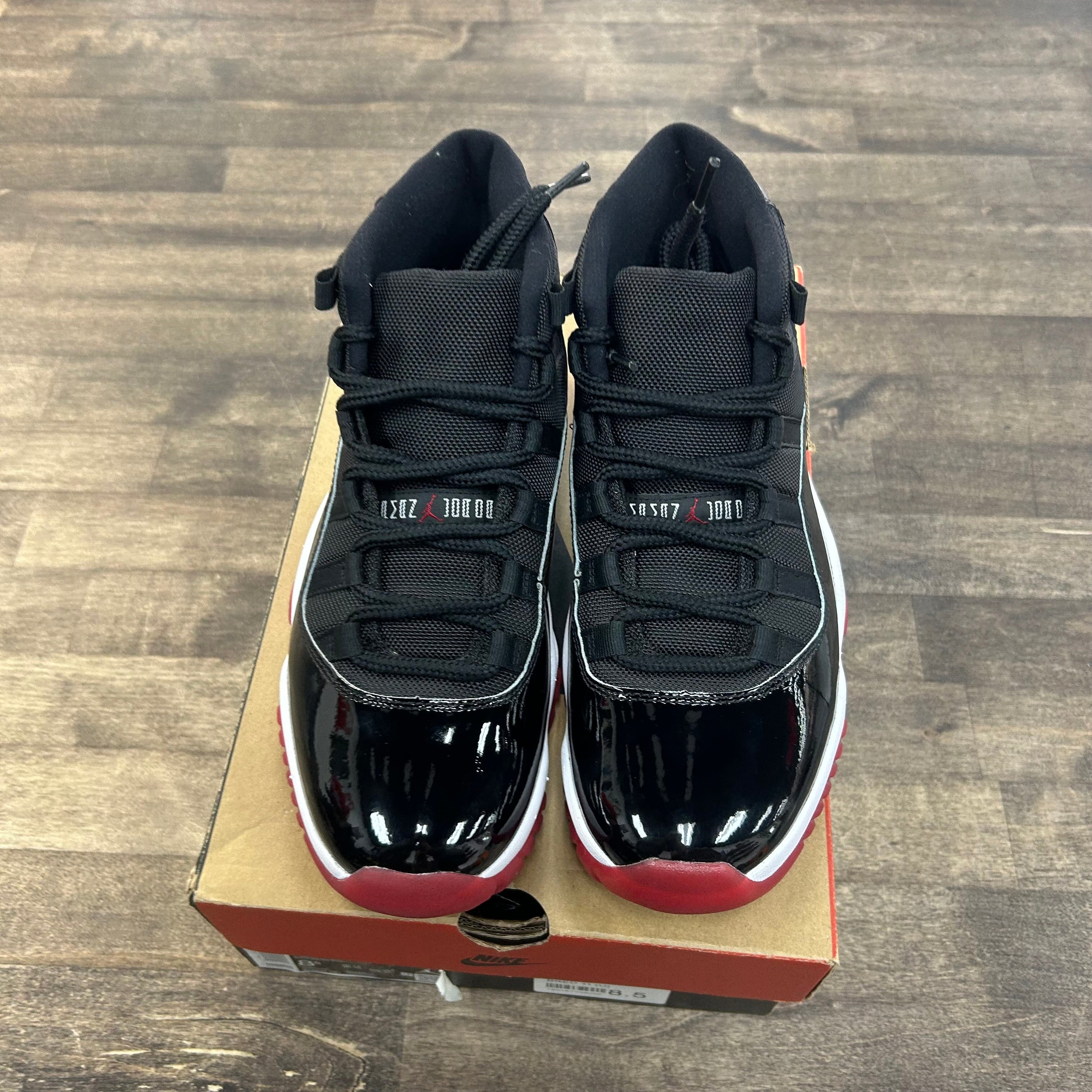 Jordan 11 Retro Playoffs Bred (2019) (Men's) (US 8.5) (Lightly Worn) Size 8.5 (Pre-Owned) - Image 2