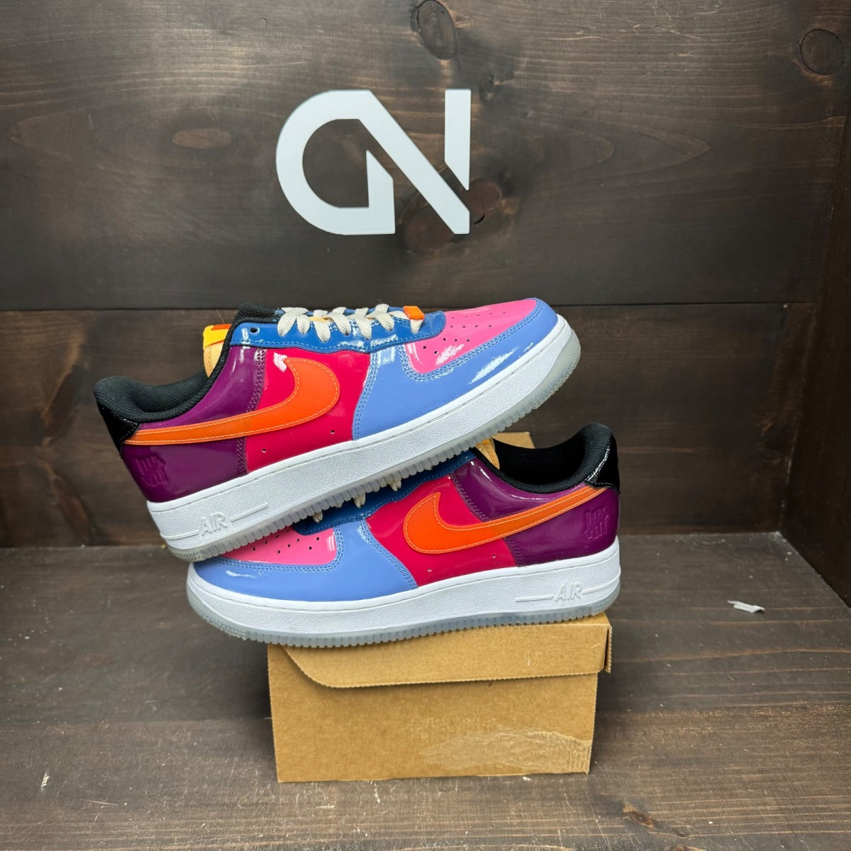 Nike Air Force 1 Low SP Undefeated Multi-Patent Total Orange Size 9.5 (Pre-Owned) - Image 1