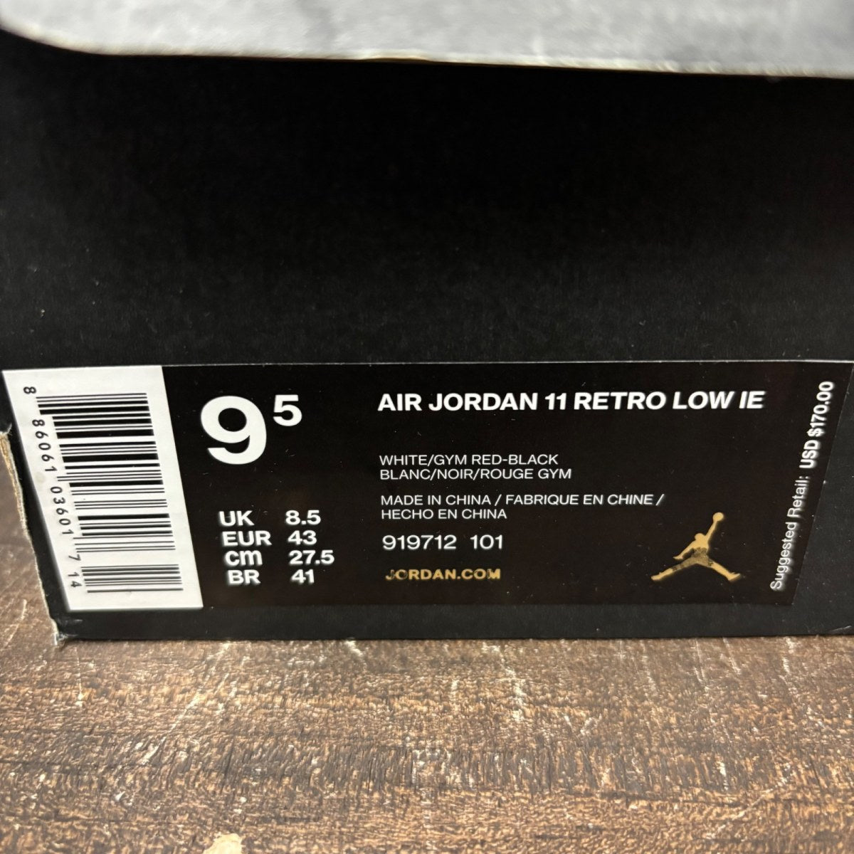 Jordan 11 Retro Low IE White Gym Red - Image 7