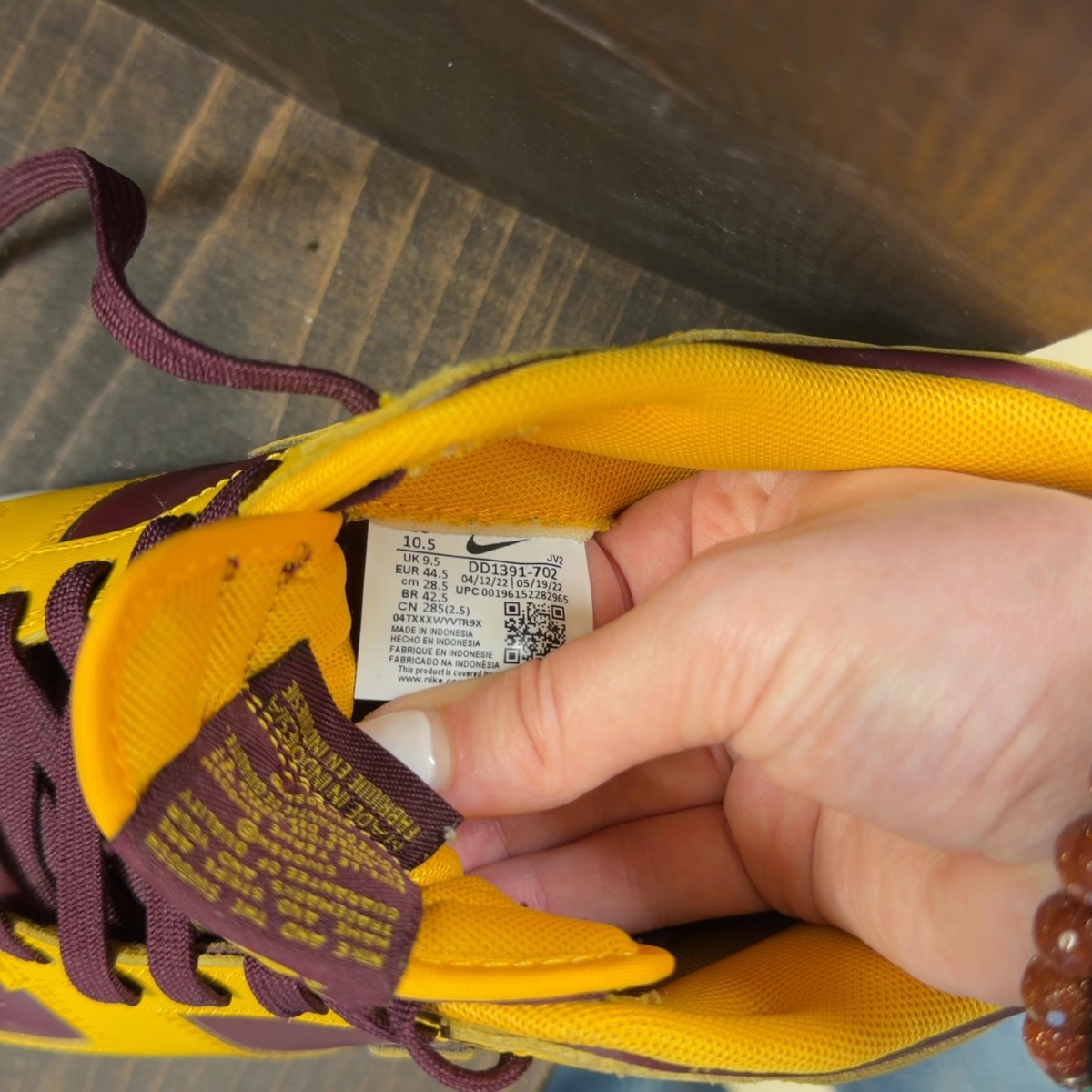 Nike Dunk Low Arizona State Size 10.5 (Pre-Owned) - Image 8