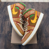 Jordan 1 Mid SE Cheeseburger Size 13 (Pre-Owned) - Image 1