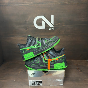 Nike Air Rubber Dunk Off-White Green Strike Size 8.5 (Pre-Owned)