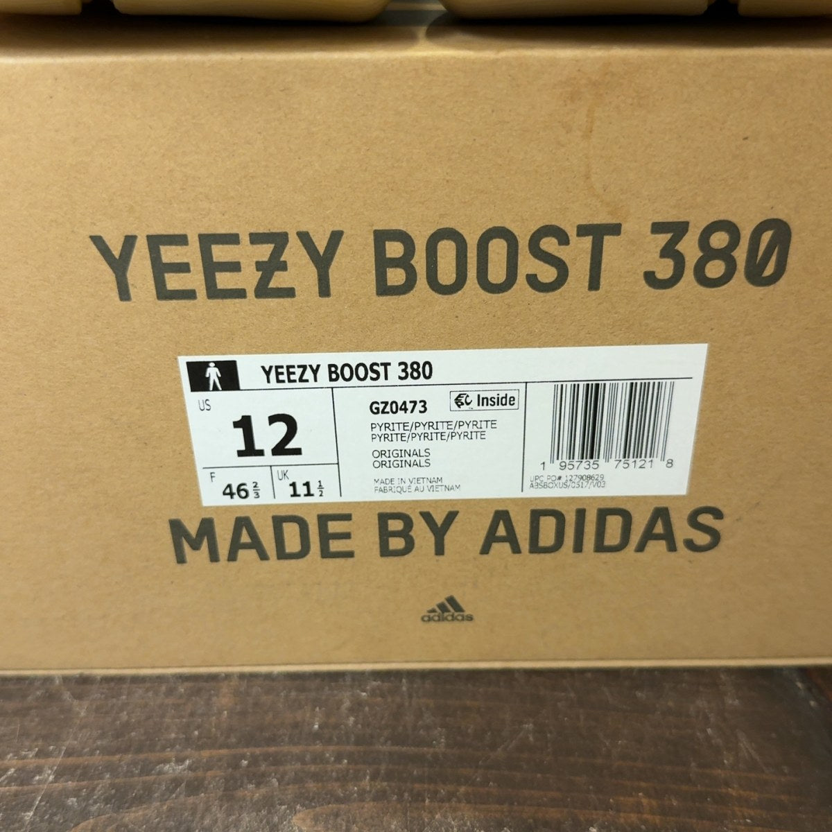 adidas Yeezy Boost 380 Pyrite Size 12 (Pre-Owned)