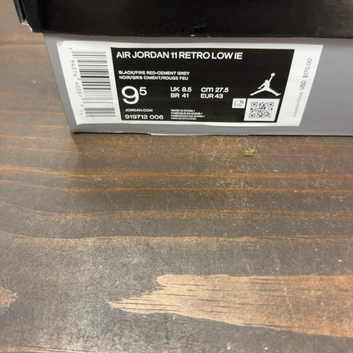 Jordan 11 Retro Low IE Black Cement - Image 9