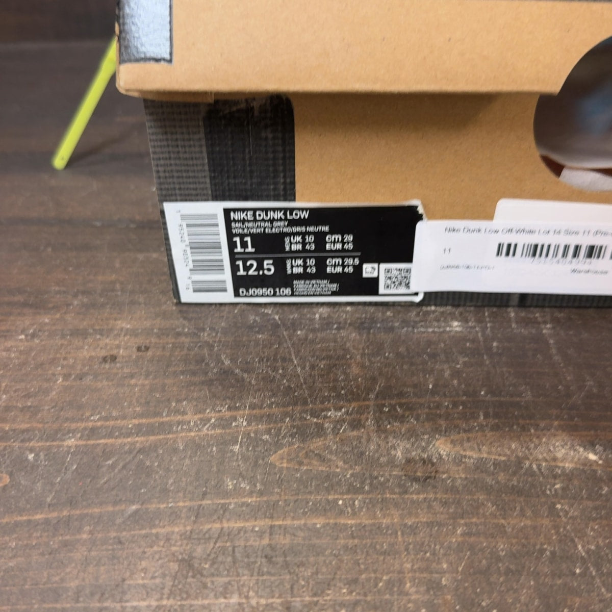 Nike Dunk Low Off-White Lot 14 - Image 7